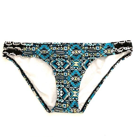Laundry by shelli segal•geometric bikini bottoms L - Picture 1 of 8